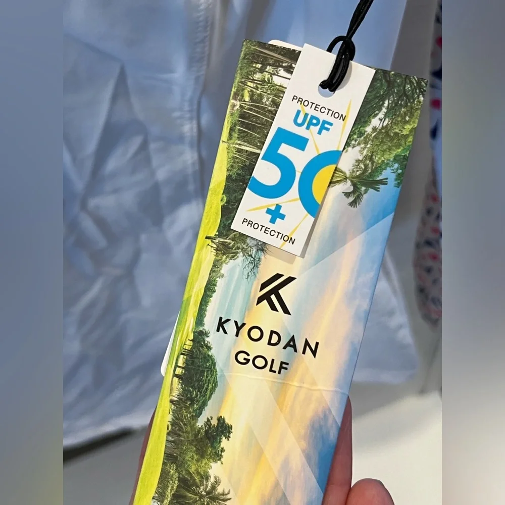 Kyodan Golf Tennis Pullover Quarter zip Blue Pink size XS NWT. 1028 - Picture 2 of 5